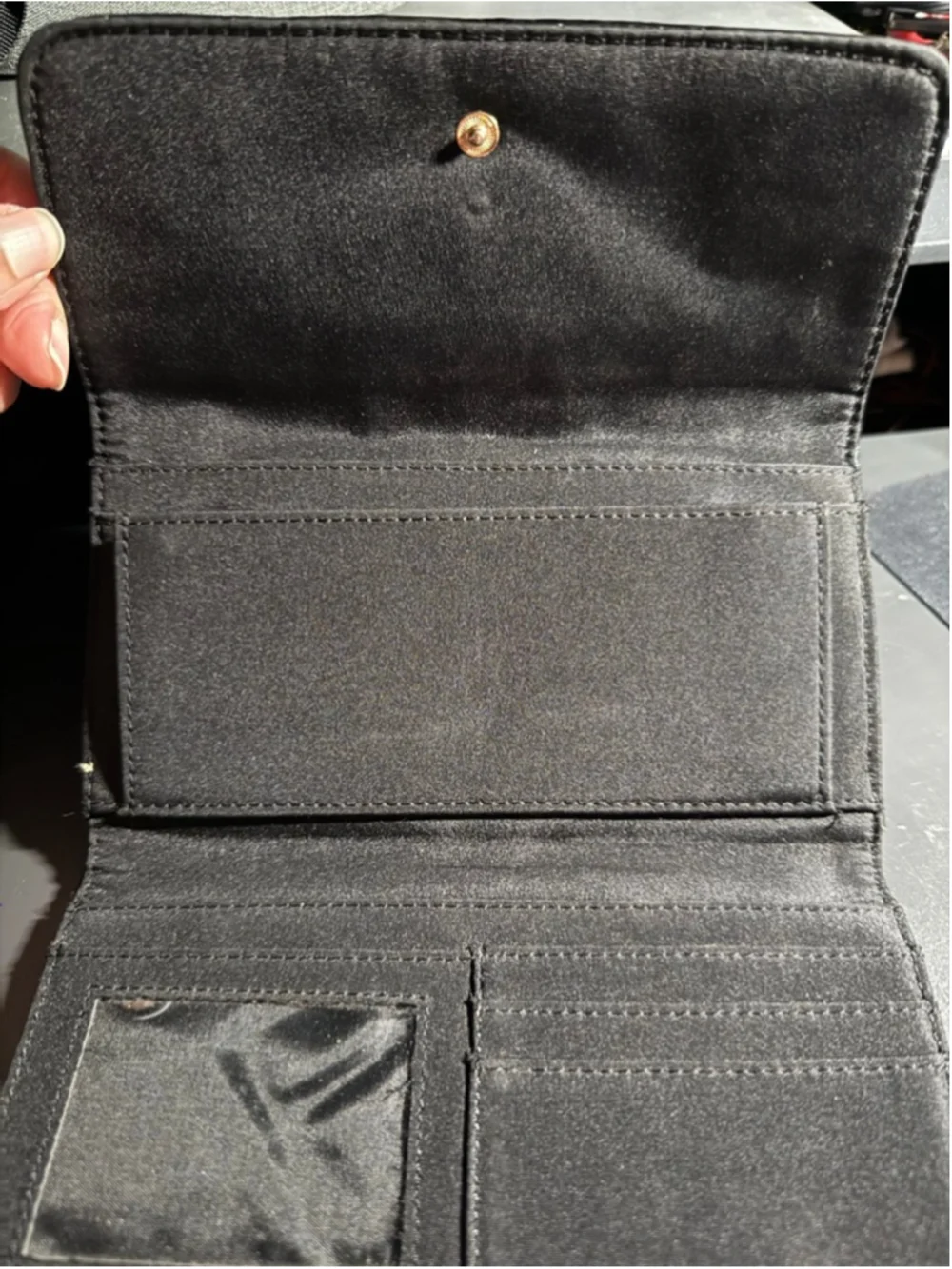 Tommy Hilfiger Black & Gray Monogram Wallet One Size